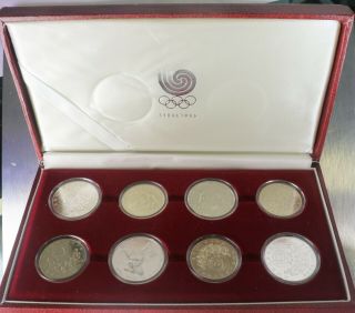 Seoul 1988 Official Proof Set Commemorative Coins Xxivth Olympiad 8 Coins