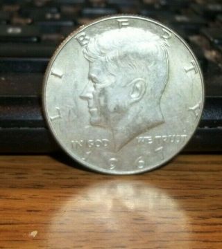 1967 P Silver Kennedy Half Dollar 50 Cents Elf