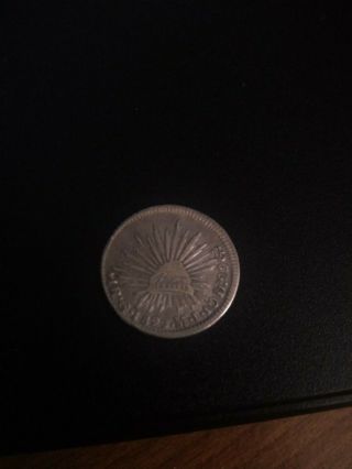 Extremely Rare 1899 1 Real Mexico G Mi Silver