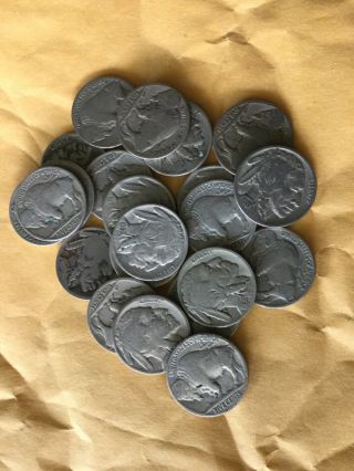 10 Us Buffalo Indian Head Nickels
