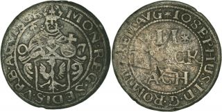 Germany Aachen: 2 Marck Silver 1707 (rrr) F