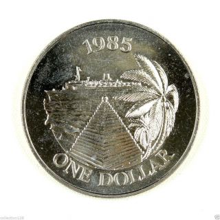 Bermuda Coin 1 Dollar 1985 Unc,  Cruise Ship Tourism