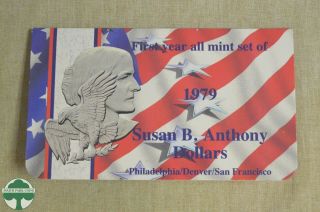 First Year All Set Of 1979 Susan B.  Anthony Dollars - P,  D,  And S