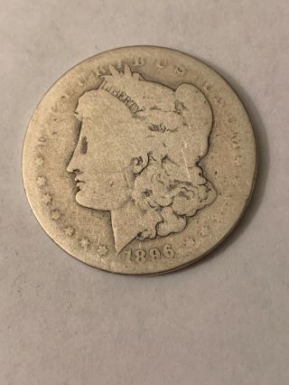 Early 1896 O Morgan Silver Dollar - Semi Key Date 90 Us Coin