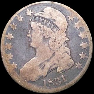 1831 Capped Bust Half Dollar Nicely Circulated Philadelphia Silver Collectible