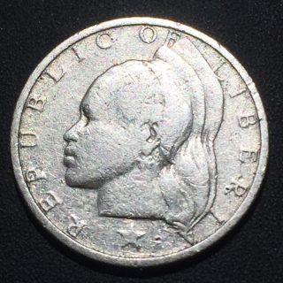 Old Foreign World Coin: 1960 Liberia 10 Cents, .  900 Silver