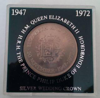 Great Britain 25 Pence 1972 Royal Silver Wedding Anniversary Crown