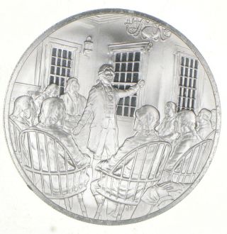 Sterling Silver - First Continental Congress.  925 Silver 25.  3 Grams Round 758