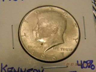 1967 - P Kennedy 40 Silver Half Dollar & 1976 - D Bicentennial Half Dollar 2