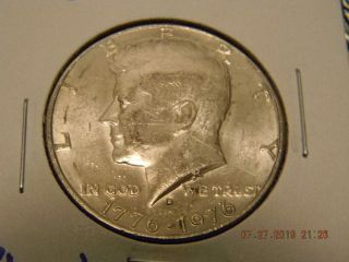 1967 - P Kennedy 40 Silver Half Dollar & 1976 - D Bicentennial Half Dollar 3