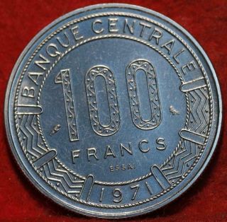Uncirculated 1971 Populaire De Congo 100 Francs Clad Foreign Coin 2