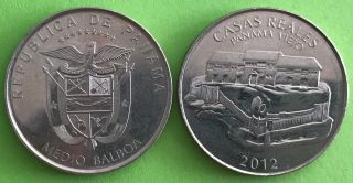 Panama 50 Centesimos 2012 Issue Coins Casa De Reales