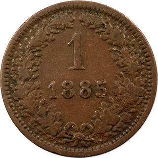 Austria - Kreuzer - 1885 - Copper