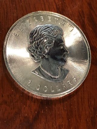 2015 Canadian Grey Wolf Wildlife Series 3/4 Oz.  9999 Fine Silver Bu $2 Coin