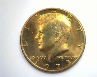 1973 - D Kennedy 50 Cents Exceptional Uncirculated