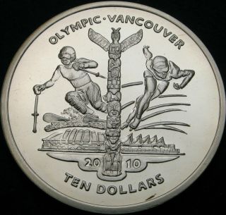 Sierra Leone 10 Dollars 2009 Proof - Silver - Vancouver Olympics - 50 ¤