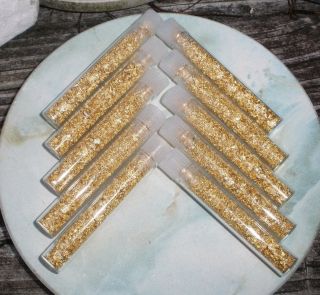 10 Gold Flake Vials