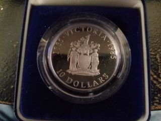 1986 Australia $10 Ten Dollar Victoria Silver Coin