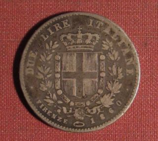1860r Emilia,  Italian States 2 Lire - Circulated Example Of Rare Silver Issue