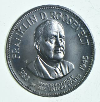 Sterling Silver - Franklin D.  Roosevelt - 0.  925 Silver - 7.  6 Grams Round 015