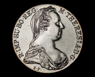 (1780) - Sf Maria Theresa Thaler Silver Restrike - Uncirculated Example