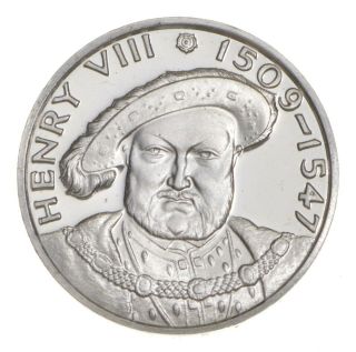 Rare King Henry Viii.  925 Sterling Silver - Round Limited Edition Series 469