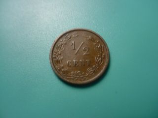 Netherlands 1885 1/2 - Cent In