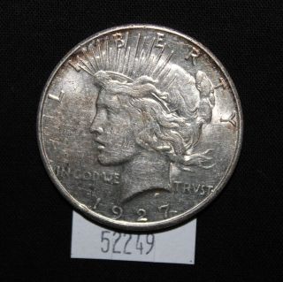 West Point Coins 1927 - S Peace Silver Dollar $1.  00 Unc