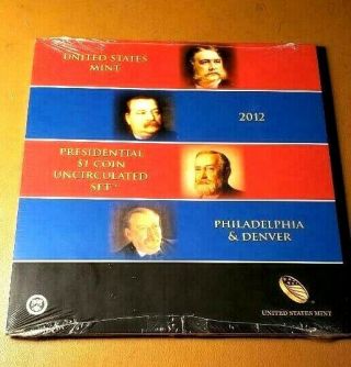 2012 Presidential $1 Coin Set (8 P&d) - Uncirculated -