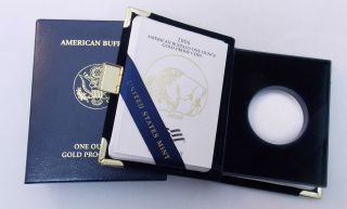 2006 W $50 1 Oz American Gold Buffalo Proof Case Box No Coin