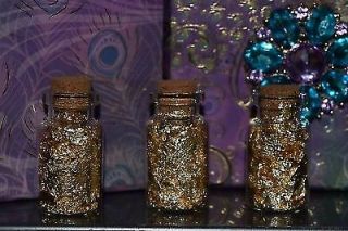 . 5ml bottle of.  999 pure 24k Gold leaf flakes l 4