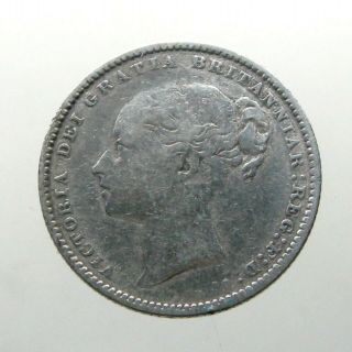 QUEEN VICTORIA SILVER SHILLING_Great Britain_MINTED 1879_63 Year Reign 2