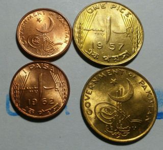 Pakistan,  Vintage Coin Pair,