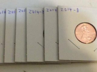 Set Of 10 Uncirculated 2014 - D Hand Picked From Rolls To Be Best.  Lincoln Penny