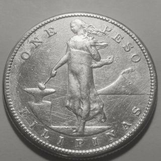 1909 S Philippines One Peso United States Of America - Silver