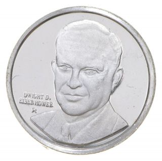 Rare Dwight D.  Eisenhower.  925 Sterling Silver Round Limited Edition Series 472