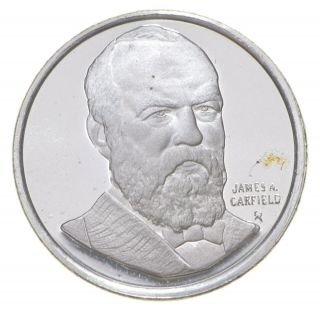 Rare James A.  Garfield.  925 Sterling Silver - Round Limited Edition Series 453