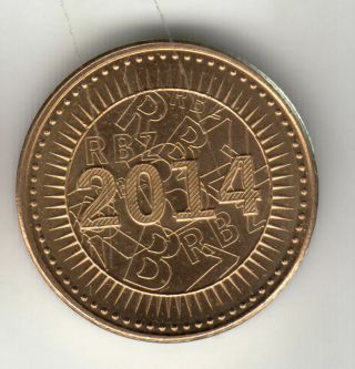 Zimbabwe 5 Cents 2014 Brass Bond Unc 47k By Coinmountain