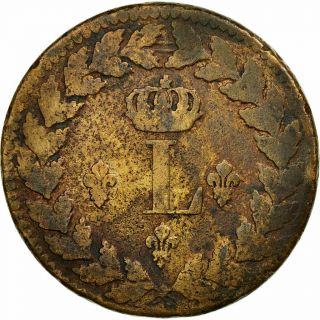 [ 511944] Coin,  France,  Louis Xviii,  Decime,  1815,  Strasbourg,  F (12 - 15),  Bronze