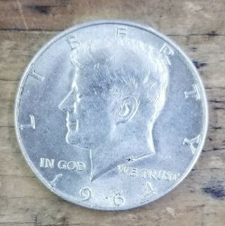 United States 1964 - D Kennedy Half Dollar,  90 Silver,  Circulated (cgh009453)