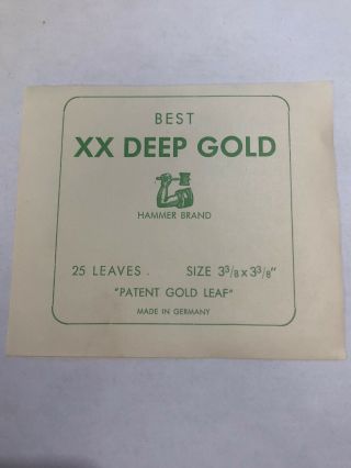Best Xx Deep Gold 25 Leaves Of Pure 24k Gold Made In Germany