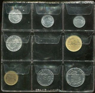 San Marino Set 8 Coins 1 2 5 10 20 50 100 200 Lire 1979 Unc