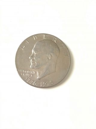 1776 - 1976 Eisenhower Apollo 11 Liberty Bell One Dollar Us Bicentennial Coin