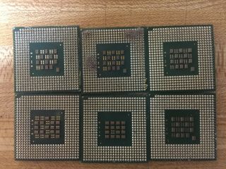 6 Intel Computer Cpu 113 Gm For Gold Recovery.