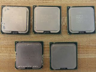 5 Intel Computer Cpu Chips 115 Gm For Gold Recovery.