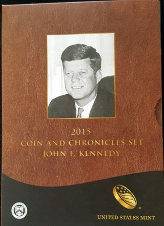 2015 Us John F.  Kennedy Coin And Chronicles Set From The