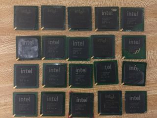 20 Intel Computer Cpu Chips 75 Gm For Gold Recovery.