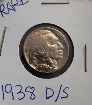 (rare) 1938 D/s Buffalo Nickel
