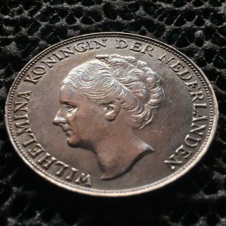 Netherlands 1943 D 1 Gulden Wilhelmina Km161