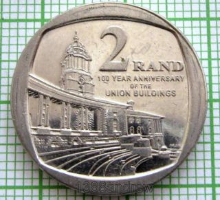 South Africa 2014 2 Rand,  100th Anniversary Of Union Buildings,  Unc